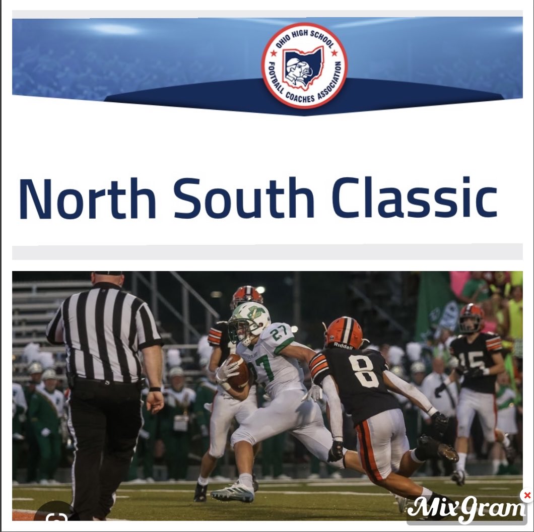 murrayhighFB's tweet photo. Just invited.  North/South game    Congrats on an exclamation mark on a great High School career. https://t.co/JoxckR0DIc