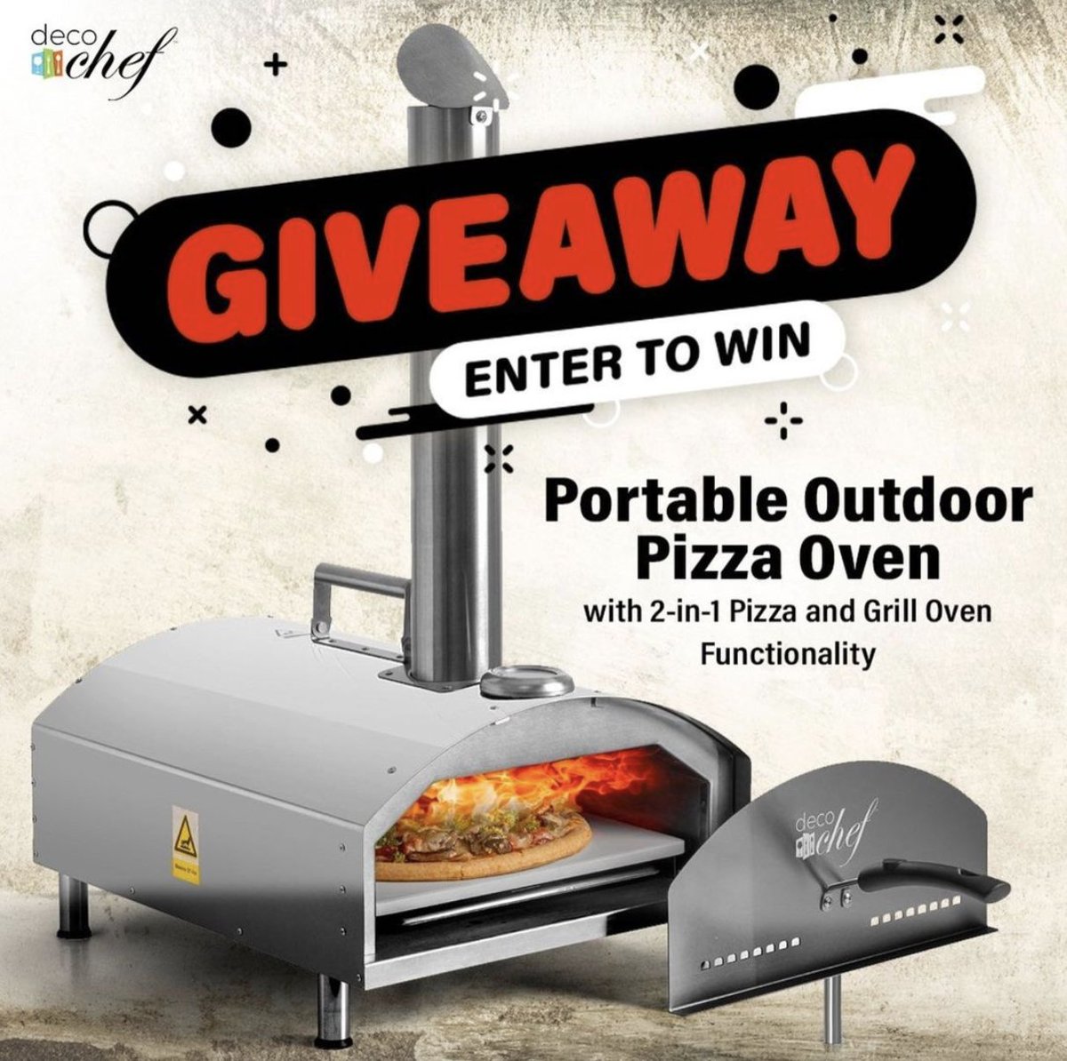 BeachCamera's tweet photo. 💥DECO CHEF PIZZA OVEN GIVEAWAY!💥
￼
To enter:
1. MUST FOLLOW US —> 
@beachcamera
2. RETWEET this post
3. TAG a friend who would love to win! (more tags= more entries)

US participants only. Winner selected on January 7th! https://t.co/pRmr4UrFPY