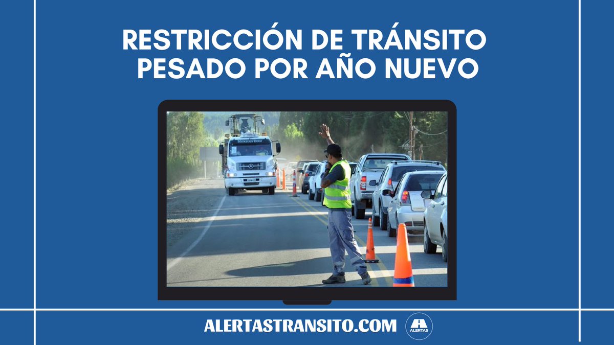 AlertasTransito's tweet photo. ⚠️ 🚛 Restricción de tránsito pesado por Año Nuevo

❗Información Importante❗👉
https://t.co/sRnd8fRE9V
.
#AlertasTransito #Transito #Restriccion #TransitoPesado https://t.co/vV6riB0Y7B