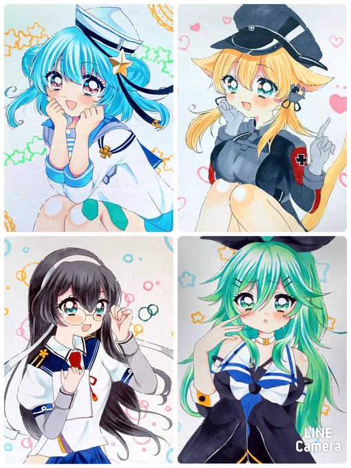 コミケ1日目えまはなさん( )のスペースにてこちらの既存色紙もあります…よろしければお手に取っていただけたら嬉しいです 