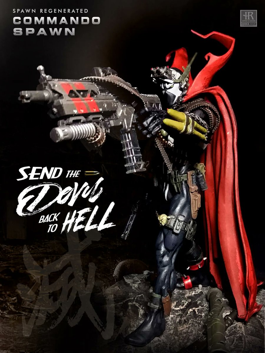 CustomsHunter's tweet photo. Spawn Fanart: Send the Devil Back to Hell
Repainted Spawn Figure

#customactionfiguresart  #customspawn #hellspawn #hunter_r_customs #mcfarlanetoys #spawn #spawnactionfigure #spawnactionfigures #spawncustom #spawnfanart
#spawnfigures #spawnmcfarlane #toddmcfarlane #スポーン https://t.co/KvnCdzExqQ