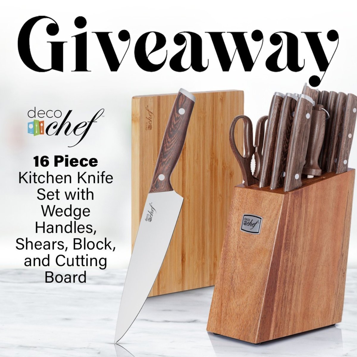 💥DECO CHEF 16 PC KNIFE SET GIVEAWAY!💥 To enter: 1. MUST FOLLOW US —> @beachcamera 2. RETWEET this post 3. TAG a friend who would love to win! (more tags= more entries) US participants only. Winner selected on February 20th!