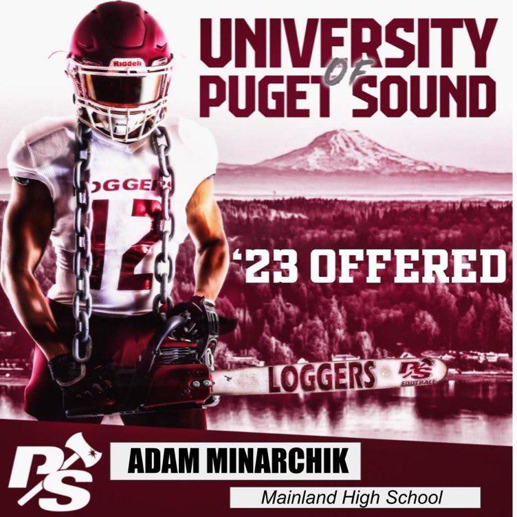 Adam_Minarchik's tweet photo. Blessed to be offered by the University of Puget Sound thank you to the Coach’s and Staff!!
@jeffthomas4 @LOGGER_LBCOACH @COACH217ROLAND https://t.co/PYnKFDEwcj