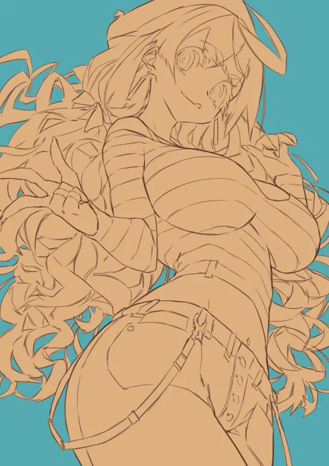 Yuko's elder twin, Yoko. Maybe a lot of folks didn't know this, I used to work as a manga/comic artist locally. 