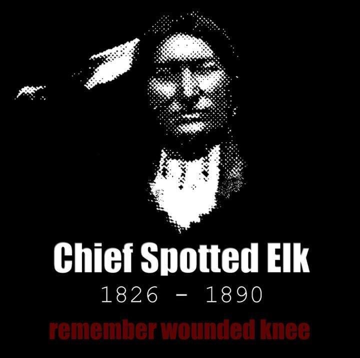 UnpanGleska's tweet photo. Please RT if you also honor our ancestors killed in the #WoundedKneeMassacre on December 29, 1890. #RememberWoundedKnee #NativeTwitter pilamaya yelo #NativeAmerican #History https://t.co/LO9TxNUhhz