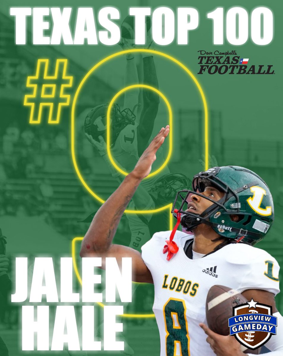 Congrats @JalenHale8 this is earned for sure! @dctf @LongviewISD #txhsfb #texas #longview @AlabamaFTBL