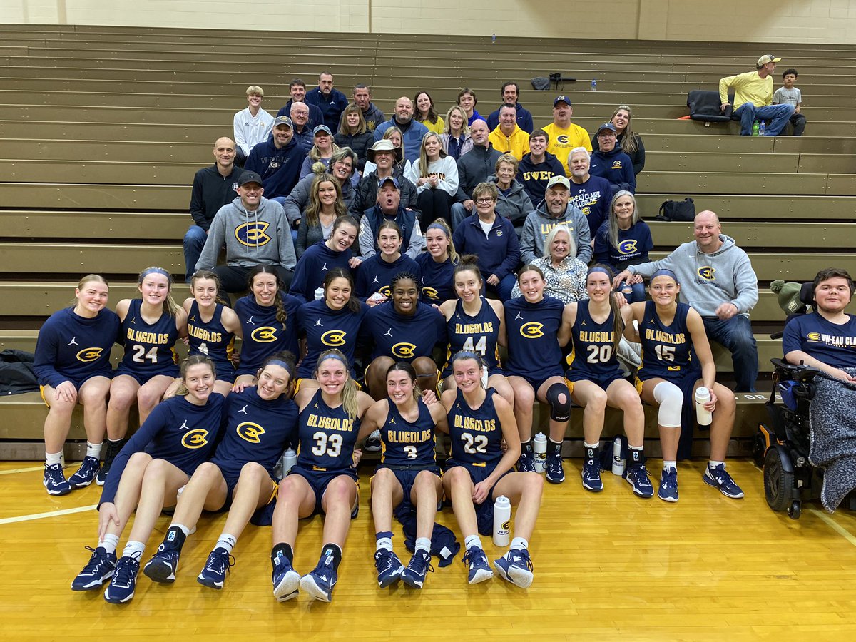 What an amazing group of Blugold fans that helped us defeat the #10 ranked Trine!💪 #moreISpossible