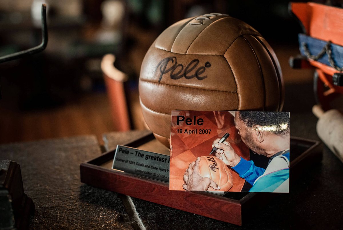 Rip <a href="/Pele/">Pelé</a> what a legend.
Our signed ball in our restaurant
#TheGreatest #Pele #RipLegend