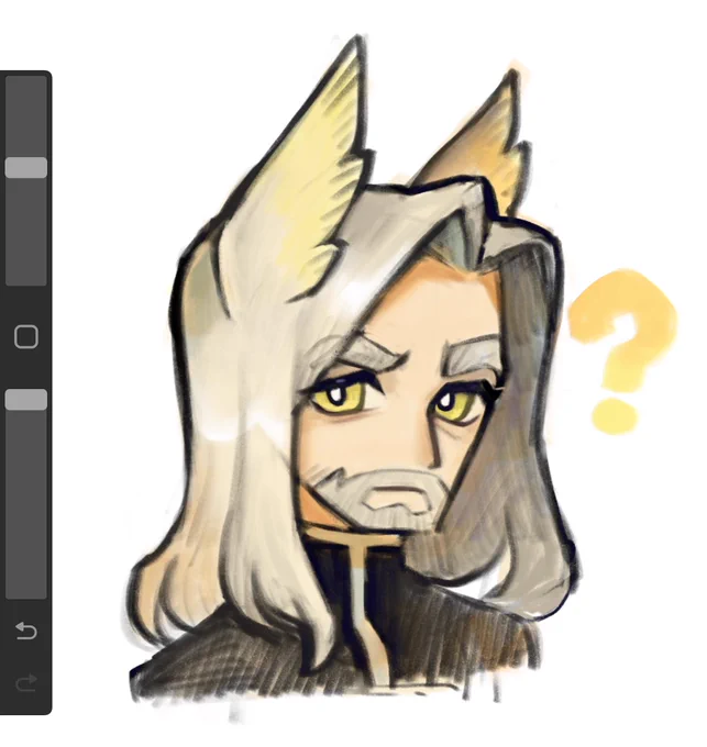 Hellagur doodle while I was gaming #Arknights 