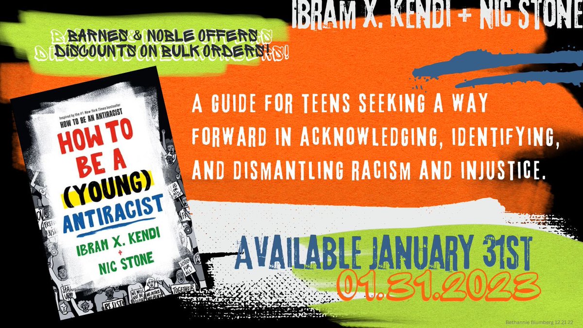 pugetsound_bn's tweet photo. Just one month until @DrIbram newest installment is published! This one is aimed for our teens and new adults. Contact your BN rep today via @bn_classwork to preorder for your school! #dei #preordernow https://t.co/MkXkUT754x