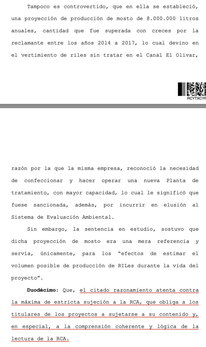 CS (29.12.2022,rol 66086-2021) la RCA es el marco técnico y jurídico al que se debe ajustar un proyecto. Es el ordenamiento que debe cumplir, su objeto es la protección del medio y la SMA debe fiscalizar. Su contenido no puede ser entendido o interpretado como simples referencias