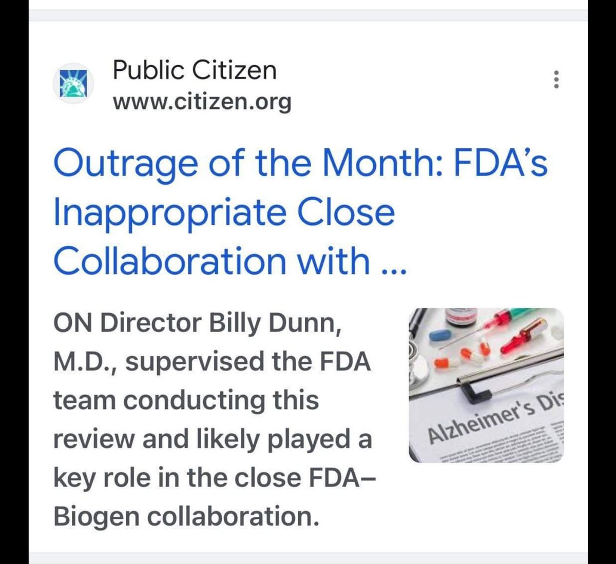 Today's exposure of <a href="/US_FDA/">U.S. FDA</a> corruption made #ALS patients' doubt an unbiased review of #NUROWN is even possible. #ALS_BIAS is real, and this kind of gut punch betrayal of terminally ill people has made independent oversight of #NurOwn mandatory. pALS are right to be suspicious.