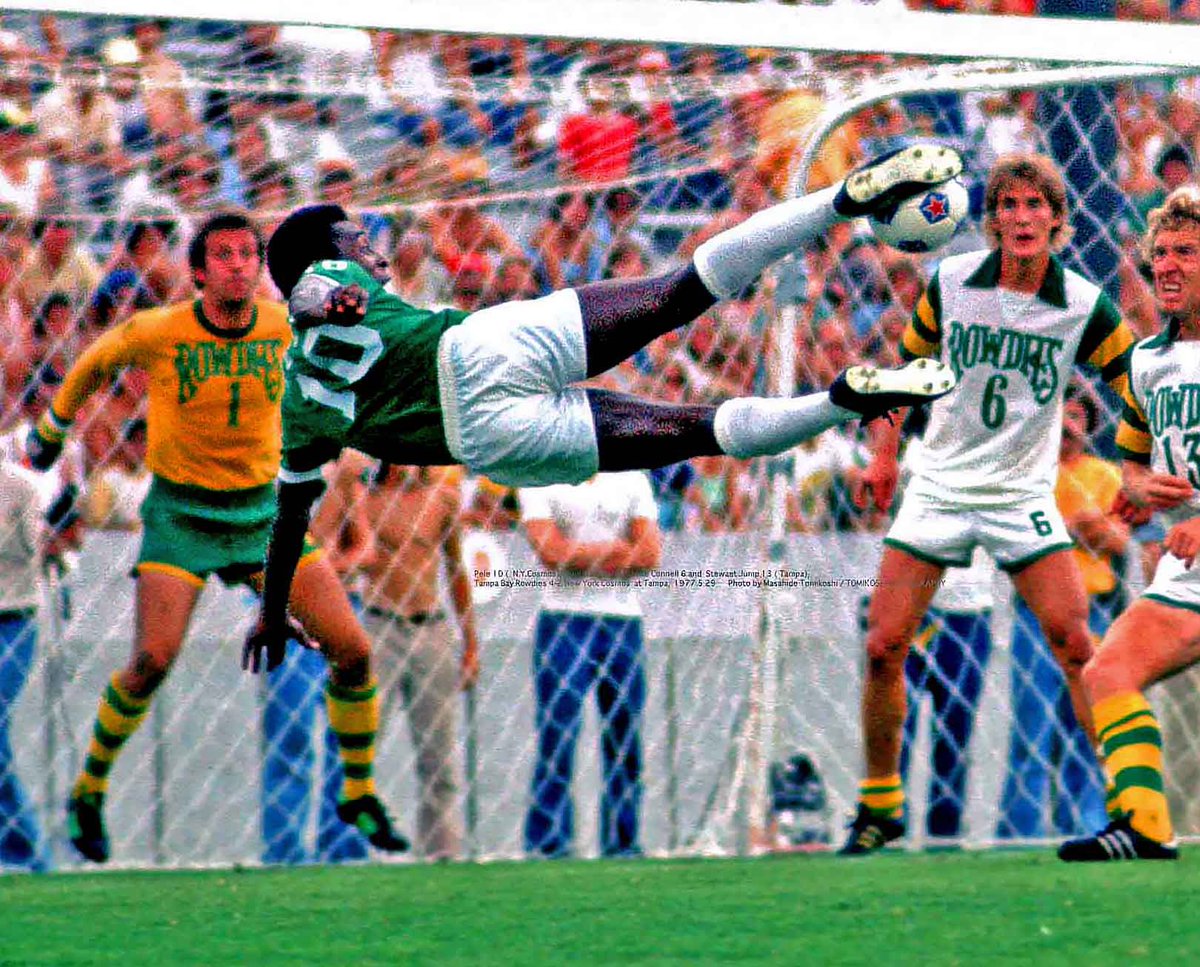 TampaBayRowdies's tweet photo. Rest in peace to a true giant.

A rival on the pitch, but an undeniable legend of our sport. We are honored to have our club’s legacy tied to the great Pelé. 💚 https://t.co/883SEU2hLM