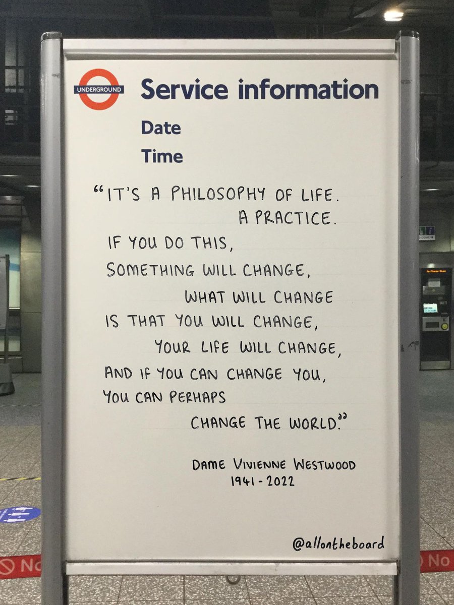 allontheboard's tweet photo. Rest in Peace Dame Vivienne Westwood. Thank you for changing the world as only you could.
@allontheboard 

Our thoughts and prayers to you, your family, your friends and all of your fans.
#VivienneWestwood https://t.co/SGo1MGG0vL