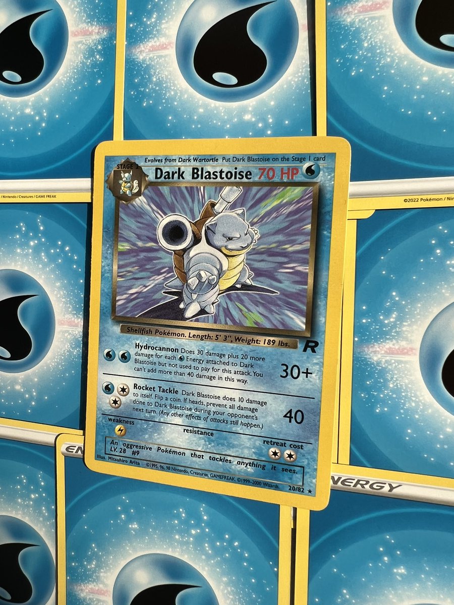 FeverSays's tweet photo. Itβs The Big Guy!
Dark Blastoise π’π¦π
(My Girlfriends Fav Pokemon)
#darkblastoise #blastoise #teamrocket #pokemon #pokemontcg #pokemoncard #pokΓ©mon https://t.co/a93ya7R3gF