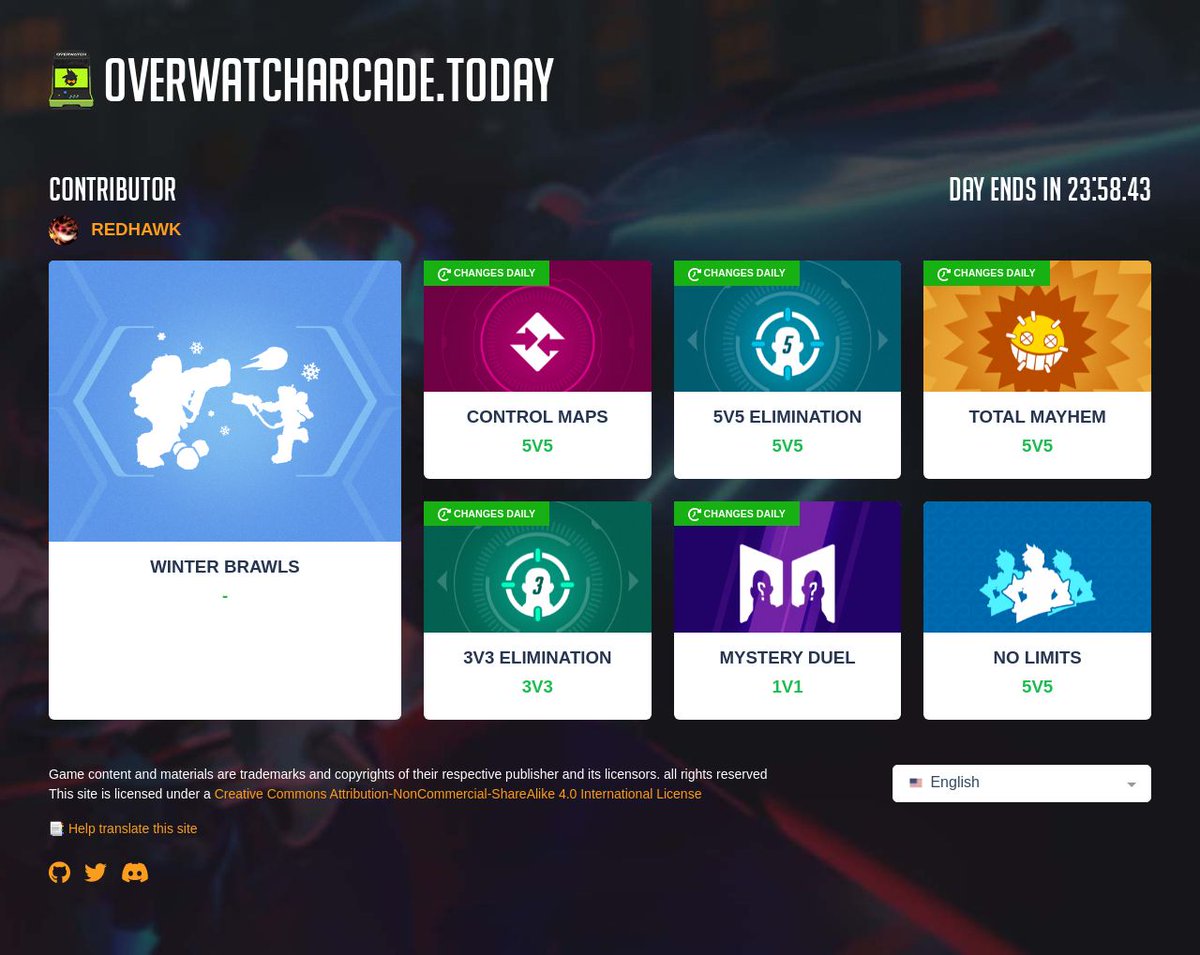 Daily Overwatch arcade modes tweet media