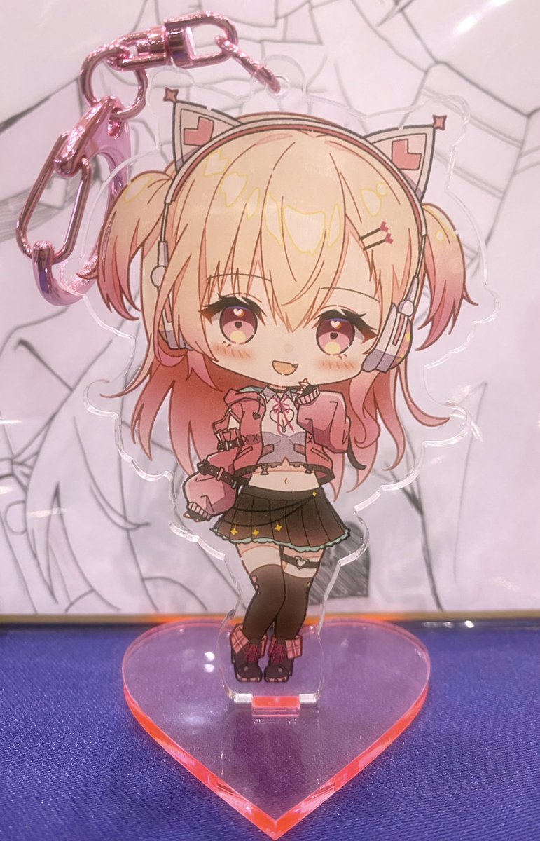 「設営完了しました!アクキー確認したけどガチかわい～ぜひ遊びに来てね～お待ちしてお」|とき@VGGC5th【B01-02】のイラスト