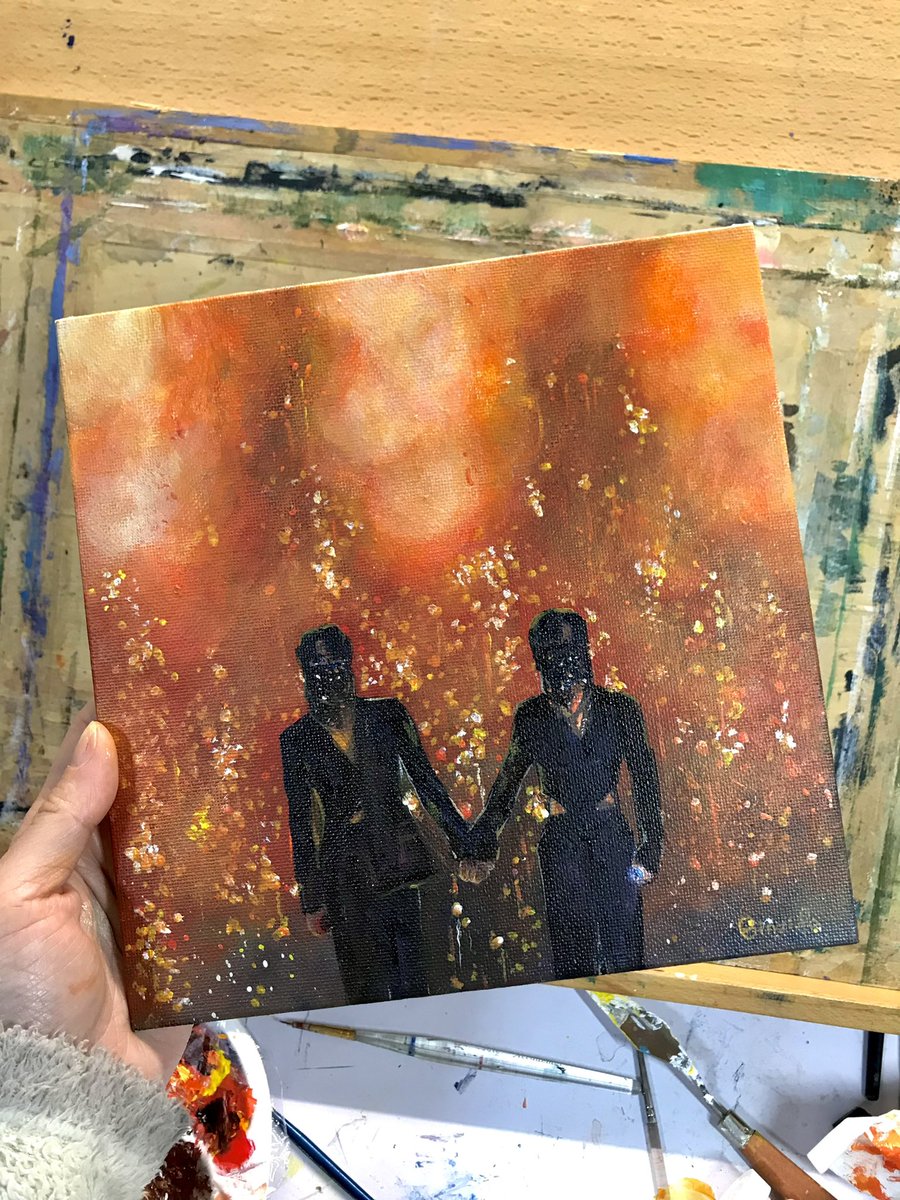 BinziSiu's tweet photo. Haven’t paint with acrylic for a long time due to my laziness but…YinWar🫠🥹💖
#YinWarConcert #YinWarPARTNERINCRIME 
#warwanarat #yinyin_anw 
#yinwarfanart https://t.co/2xESz51Qkb