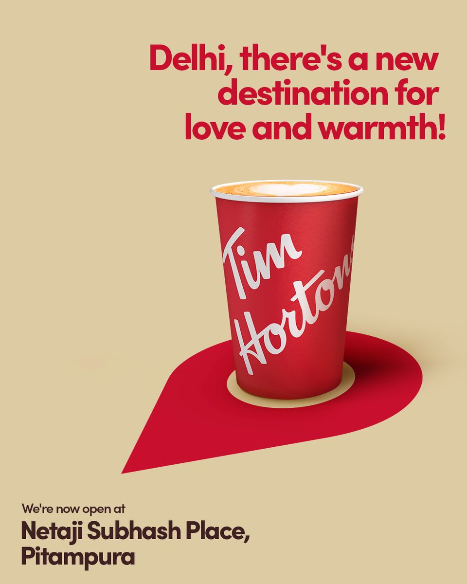 Tim Hortons India on Twitter "Delhi, we’re officially open to serve