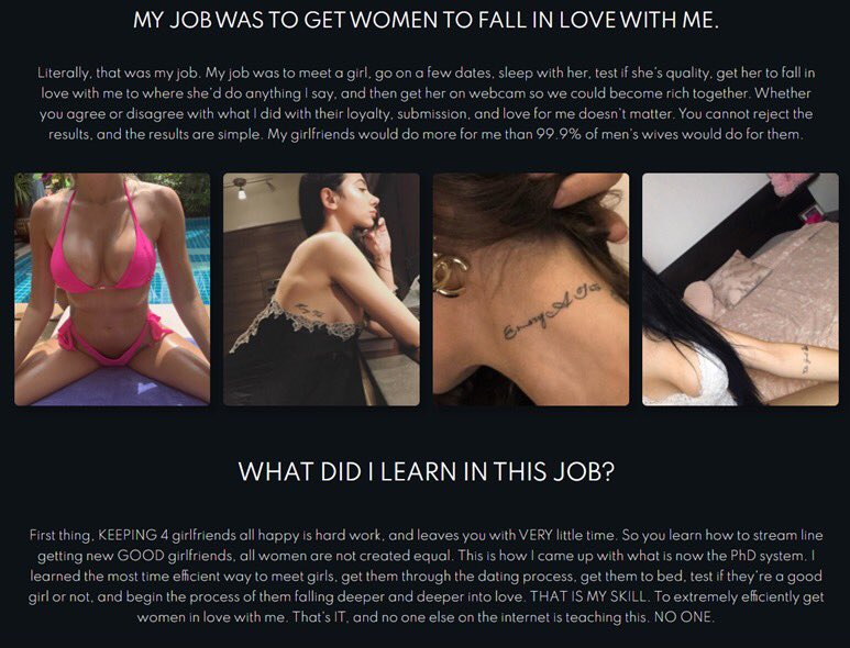 Andrew Tate’s website was straight up just like “Why am I an expert in this? Because I am a successful sex trafficker”