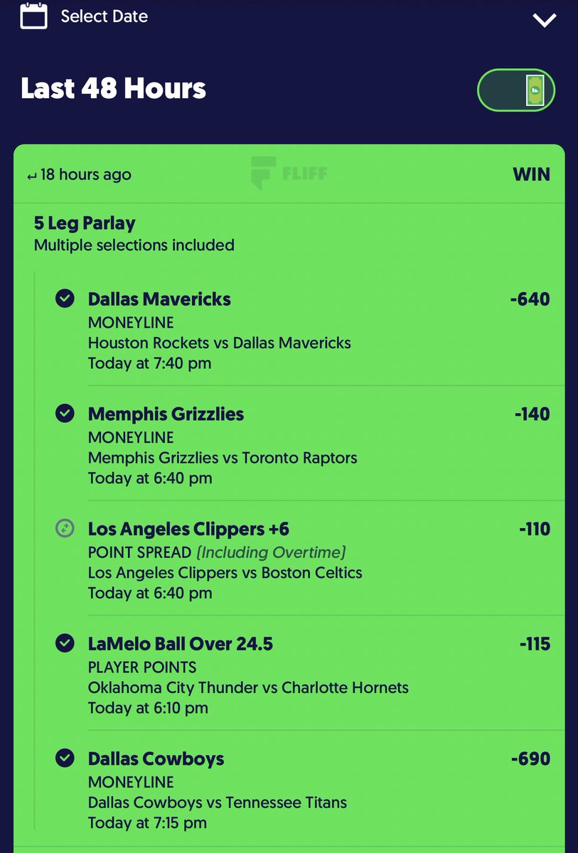WinterKenshin's tweet photo. Just woke up to a 5 pick win 🥳 #gambling #sportsbettingtwitter #sportsbet #fliff clippers hit right on the money covering the spread 😭🤝🏽 https://t.co/mCUiYMTfVJ