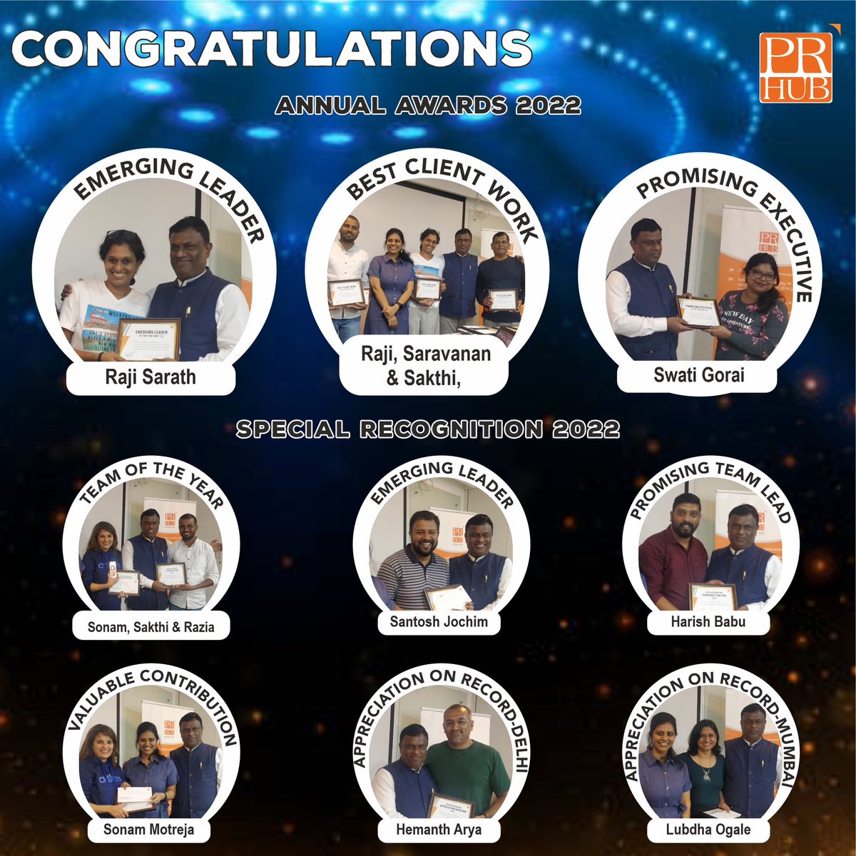 Prhubimc's tweet image. We have had a wonderful 2022 at PRHUB- a year that saw us further expand the kind of work we do for our clients to help them build their brands and communicate more effectively.
Raising a toast to more good work 2023

#prhubnext #performancerecognition #annualawards #prhubdiaries
