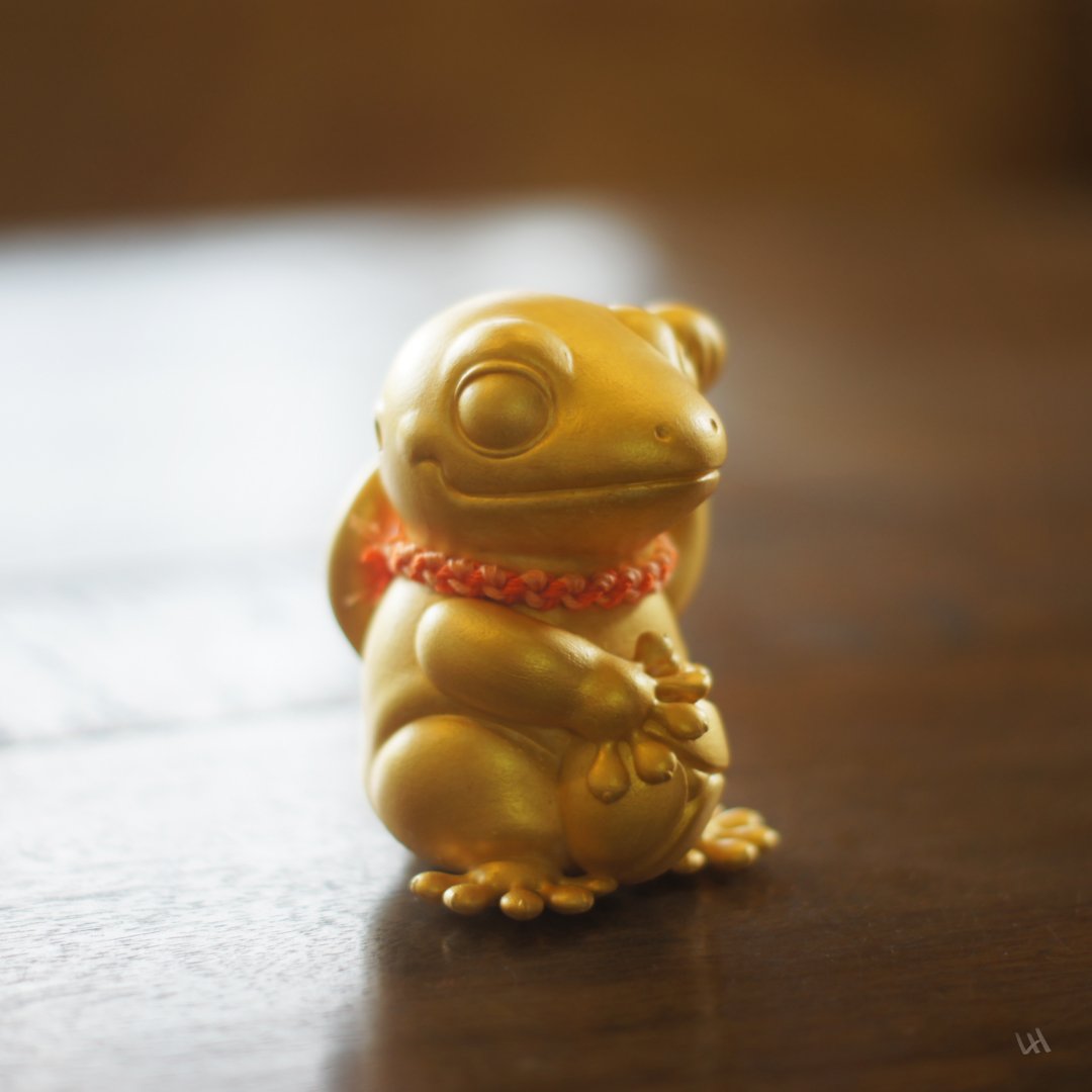 LeotideLH's tweet photo. You've heard of Maneki Neko, now get ready for Maneki Gecko 🦎⭐ https://t.co/VVIGBCdi22
