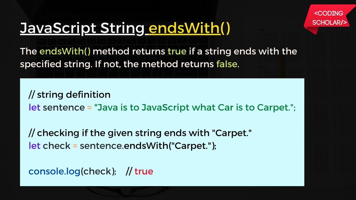 coding_scholar's tweet image. JavaScript String Methods 🔥
.
.
.
.
Follow @codingscholar for such more content 😊
.
.
#coding #programming #javascript #html #css #htmlcssjs #javascriptlearning #learnprogramming #codenewbie #code #coder #webdeveloper #softwaredeveloper #frontend #backend #FullStack