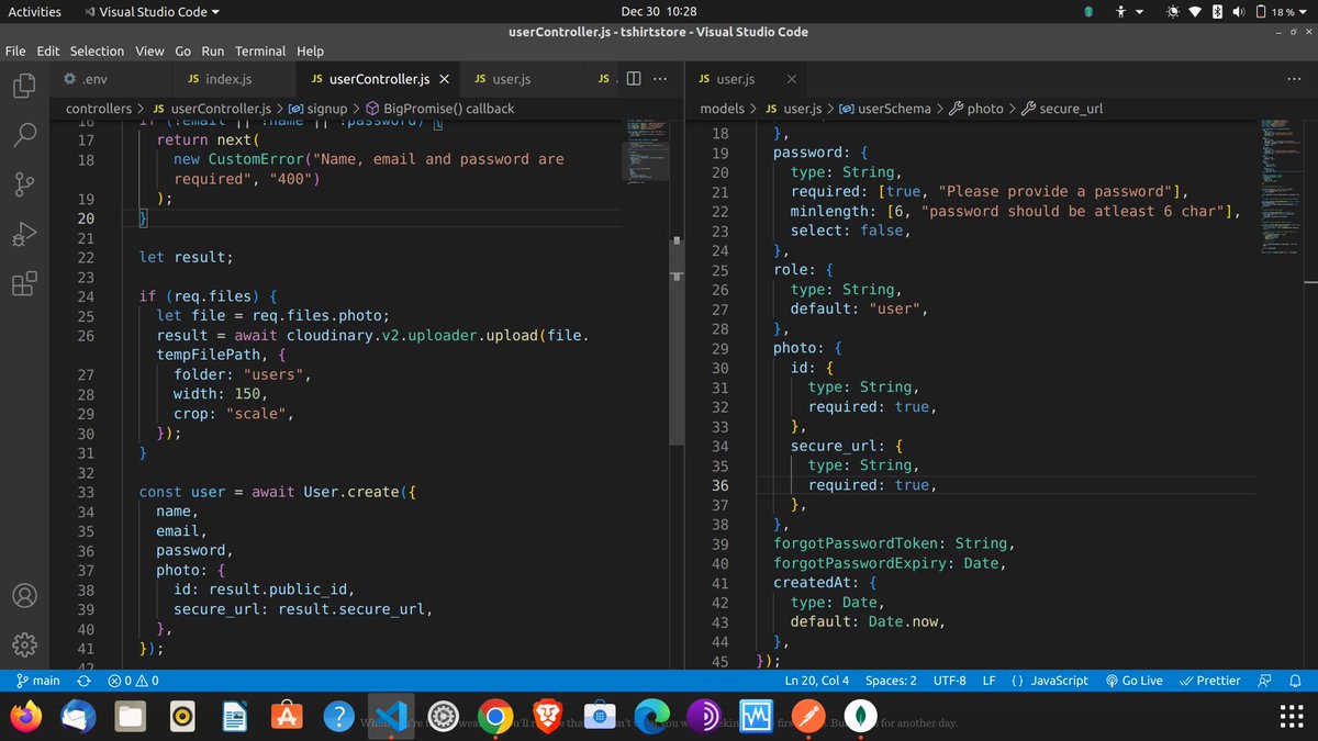 saadat_1997's tweet image. 🔴 Day 21 #100DaysOfCode
Added Cloudinary to my app to handle images and successfully tested it using Postman form-data ✅
#iwritecode