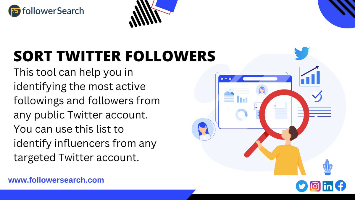 SearchFollower's tweet image. #FollowerSearch can sort millions of followers from any targeted Twitter account based on various metrics. There are so many advanced filters in sort twitter followers like location, followers and following count.

visit :- followersearch.com

#TwitterAnalyticsTool #iKON