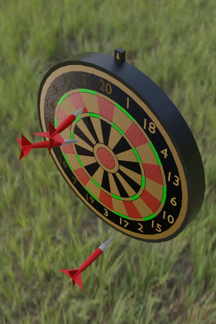 BlenderIndiaIn's tweet photo. #Dartboard made with #Blender3d 

#BlenderEevee  #blender #blenderart  #3dmodeling  #indoorsports https://t.co/ITphbTcZv1