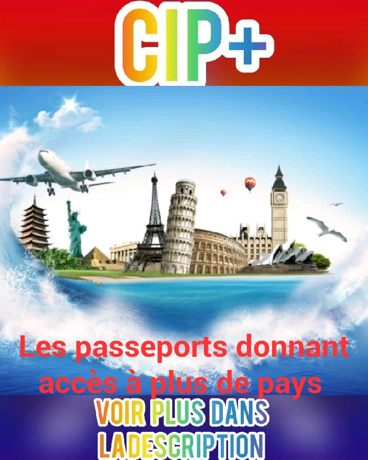 ConnaissanceAnd's tweet image. 1-JAPON (193pays) 

2-SINGAPOUR,CORÉE DU SUD (192 pays) 

3- ALLEMAGNE, ESPAGNE (190 pays) 

4-FINLANDE,ITALIE et LUXEMBOURG (189 pays) 

5-AUTRICHE,DENEMARK,PAYS-BAS,et SUÈDE (188 pays) 

6-FRANCE,IRELANDE,PORTUGAL et ROYAUME-UNI (187 pays) 

7-BELGIQUE,ETAS-UNIS(186 pays)