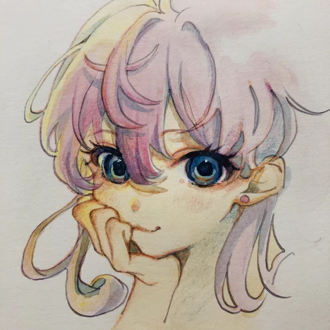 カードサイズのミニイラスト額に入れて明日販売します価格は3000円を予定してますよろしくお願いします 