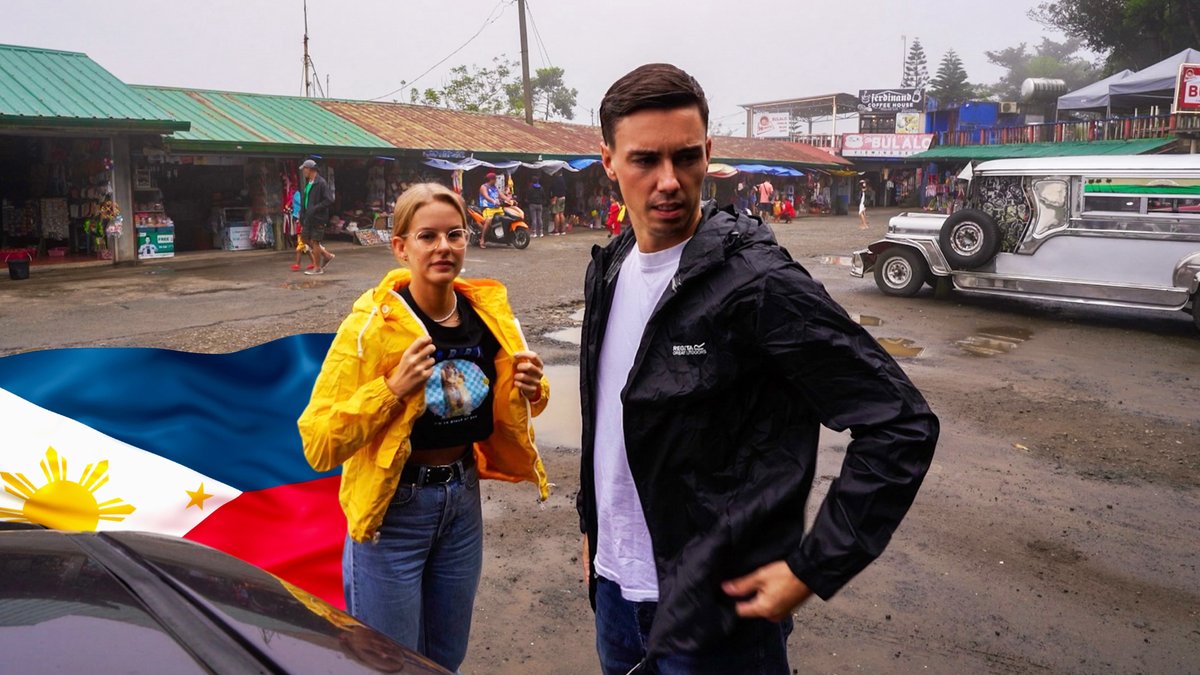2Passports1's tweet photo. Today we finally headed off to see some sights, only to arrive INSIDE a rain cloud. But we keep our spirits high as we drive onwards to the glamping capital of the Philippines! This is not the Philippines we were sold, where is the sun? 🌞 https://t.co/BA4ayecfTx https://t.co/530yV8e63y