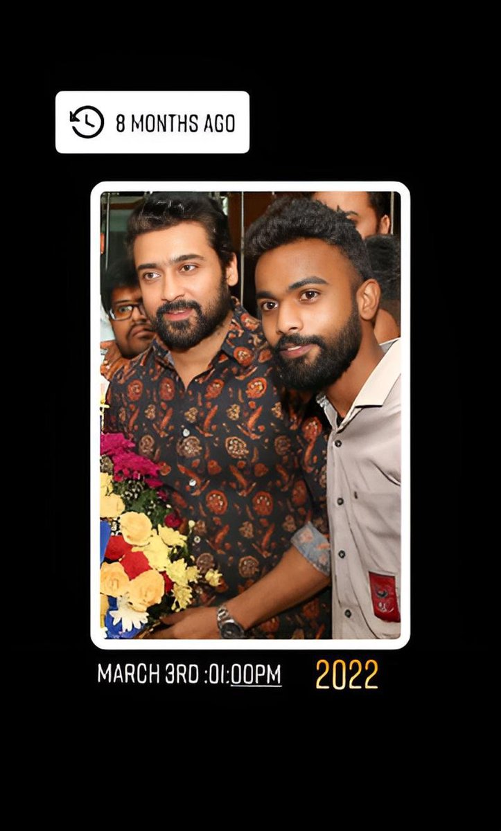 maheshsuriyaism's tweet photo. 2022 Best Moviement With My❤🔥 Anna Selfi🫶🏻Picture Hoping Will Meet Soon Sir 2023☺️
@Suriya_offl #VaadiVaasal #FanMovement #Suriyafan #Suriya42 https://t.co/Ydn58dQrYC