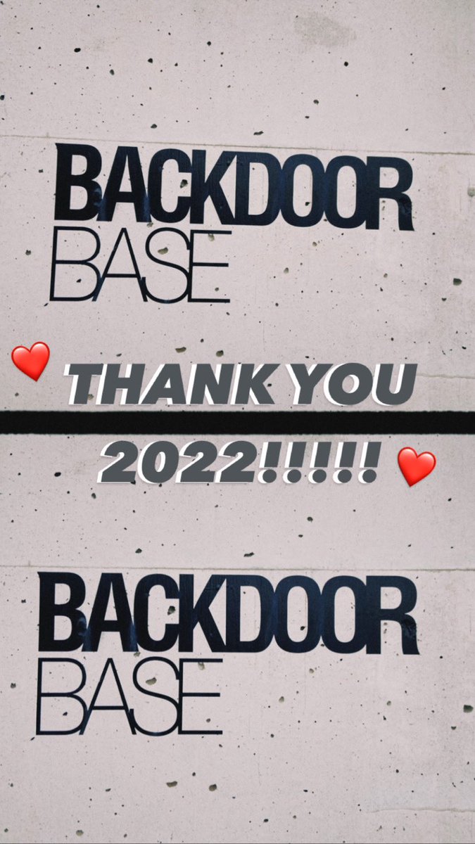 BackdoorBase's tweet photo. 2022年たくさんの方にBACKDOOR BASEをご利用いただきまし本当にありがとうございました！！
2023年も1月4日からお待ちしております🏀❤️‍🔥 https://t.co/lOAS3B6byc