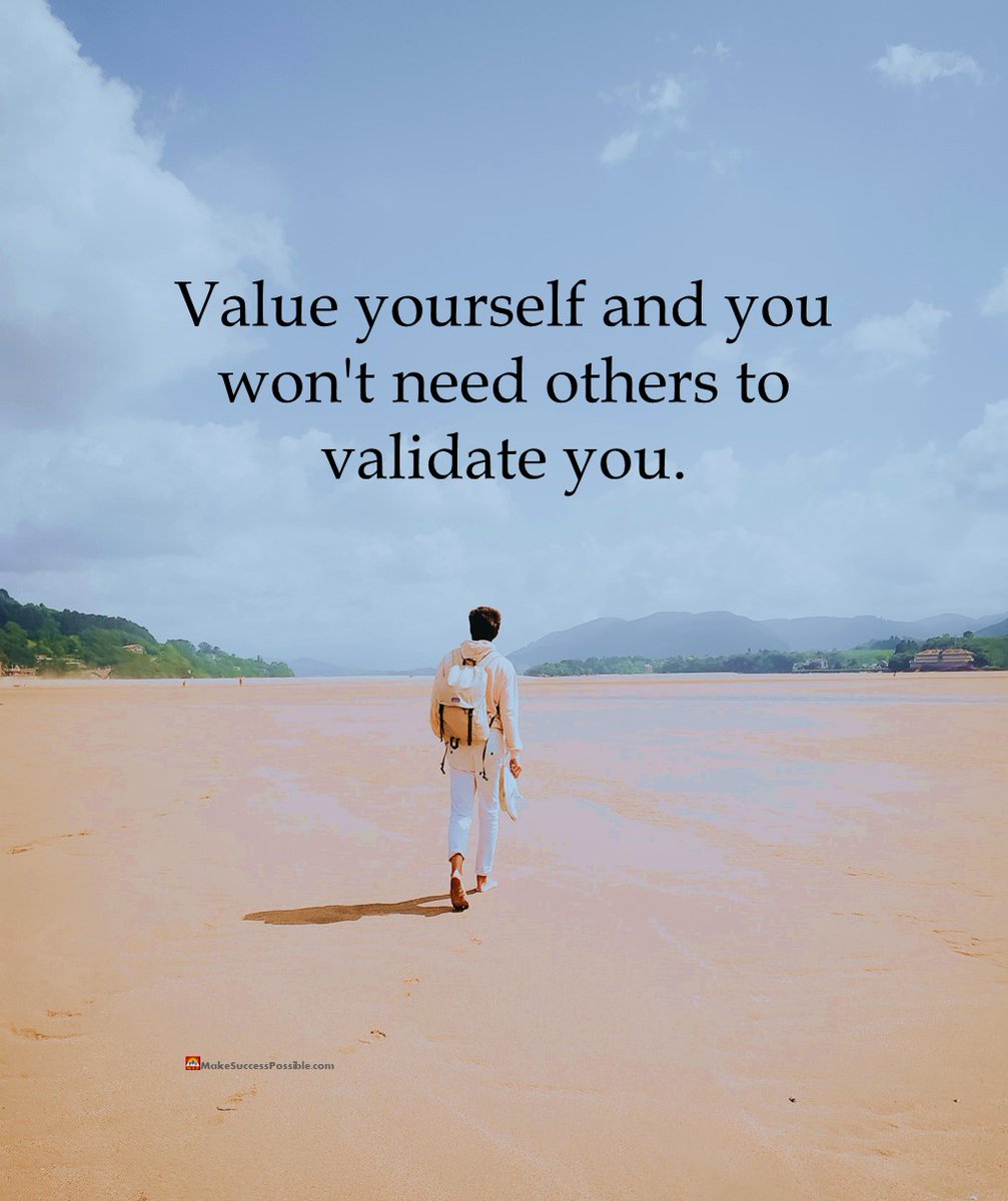 CrystosD's tweet photo. Value yourself and you won't need others to validate you. 

#tuesdaymotivations #wednesdaythought #WednesdayMotivation #SelfLove https://t.co/1KFiSTescV