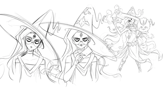 Got some more keys/rough pencils of those awesome Boss Intro Animations in #RiverCityGirls2!

ALSO - I know I'm super biased but this was one of the funnest beatem up adventures I've played. If you haven't checked it out yet, you totally should! 20+ hours with 6 fun characters🥰 