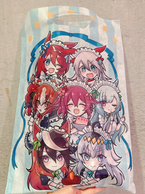 うおおおお不織布かわいいいい(荷物いれまくったら取手がよれちゃった) 