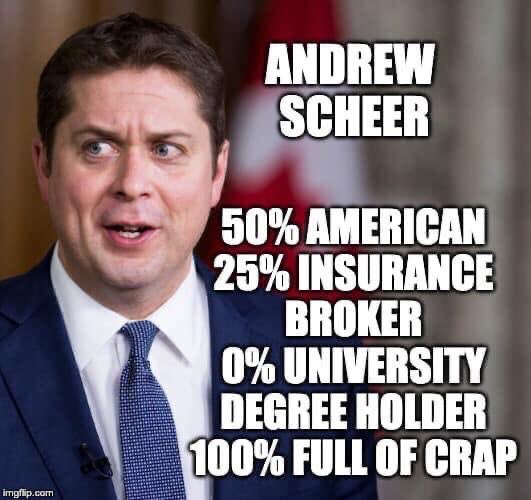 Swift01_2000's tweet photo. @AndrewScheer Seriously Andy?
You know what else is a myth?
Your citizenship, work history, and your education!
🙄
#CdnPoli
#CPC
#ScheerNonsense
#LyingAndy https://t.co/cIDXcSQb6L