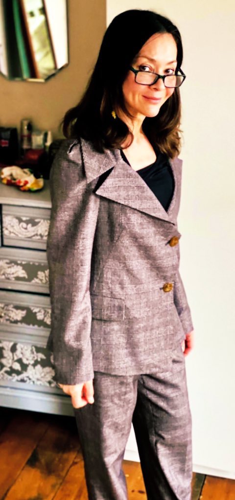 MissyFitLondon's tweet photo. ‘Buy less. Choose well. Make it last. Quality, not quantity. Everybody's buying far too many clothes.’ #VivienneWestwood. I was lucky to buy this suit by her in a 2nd hand shop for £30. It cost me a tenner to get it tailored to fit. I think she’d’ve approved. #RIPViv #RIPVivienne https://t.co/xoU8KwfFtc