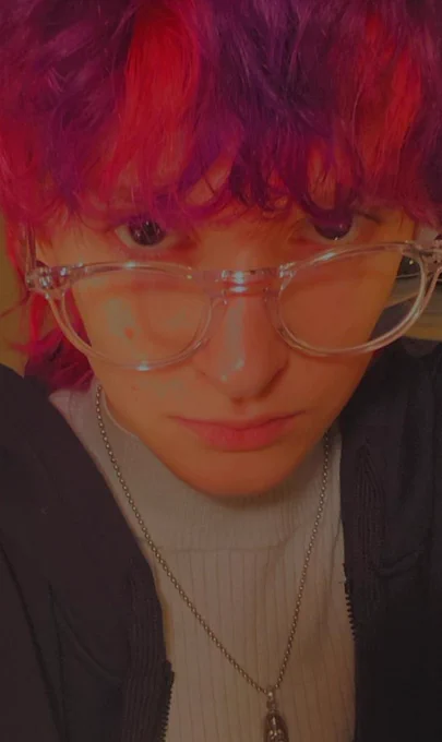 My hair is pink and ourple now! 