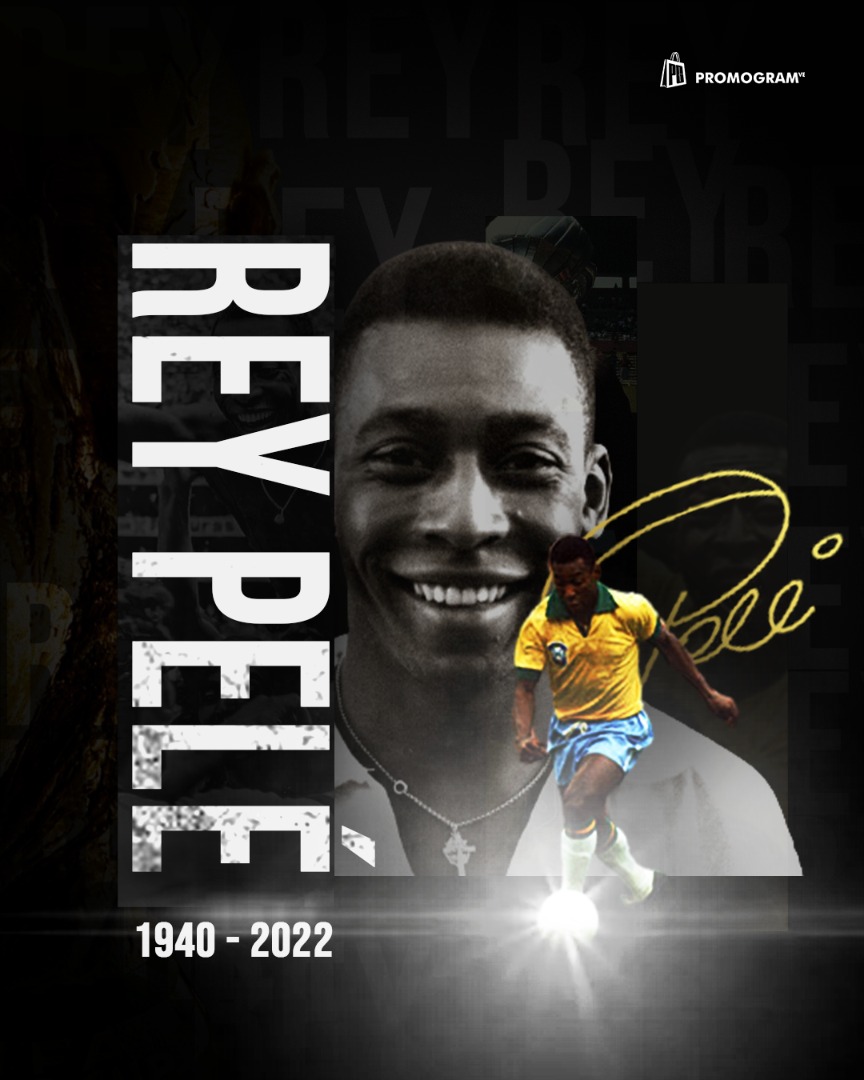 promogramve's tweet photo. Desde Promogramve rendimos un merecido homenaje al único e inigualable Rey Pelé.

#promogramve #Pele #RipLegend #ReyPele https://t.co/BltMuzFotr