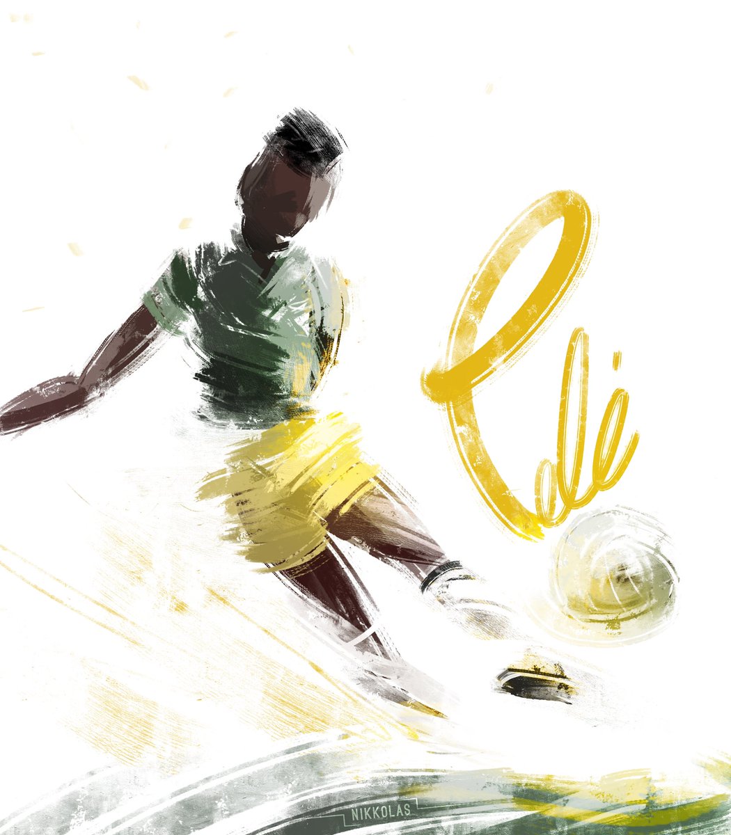 4NIKKOLAS's tweet photo. quick sketch for the goat ⚽️✨
#Pelé https://t.co/vNjwMhH5Bi
