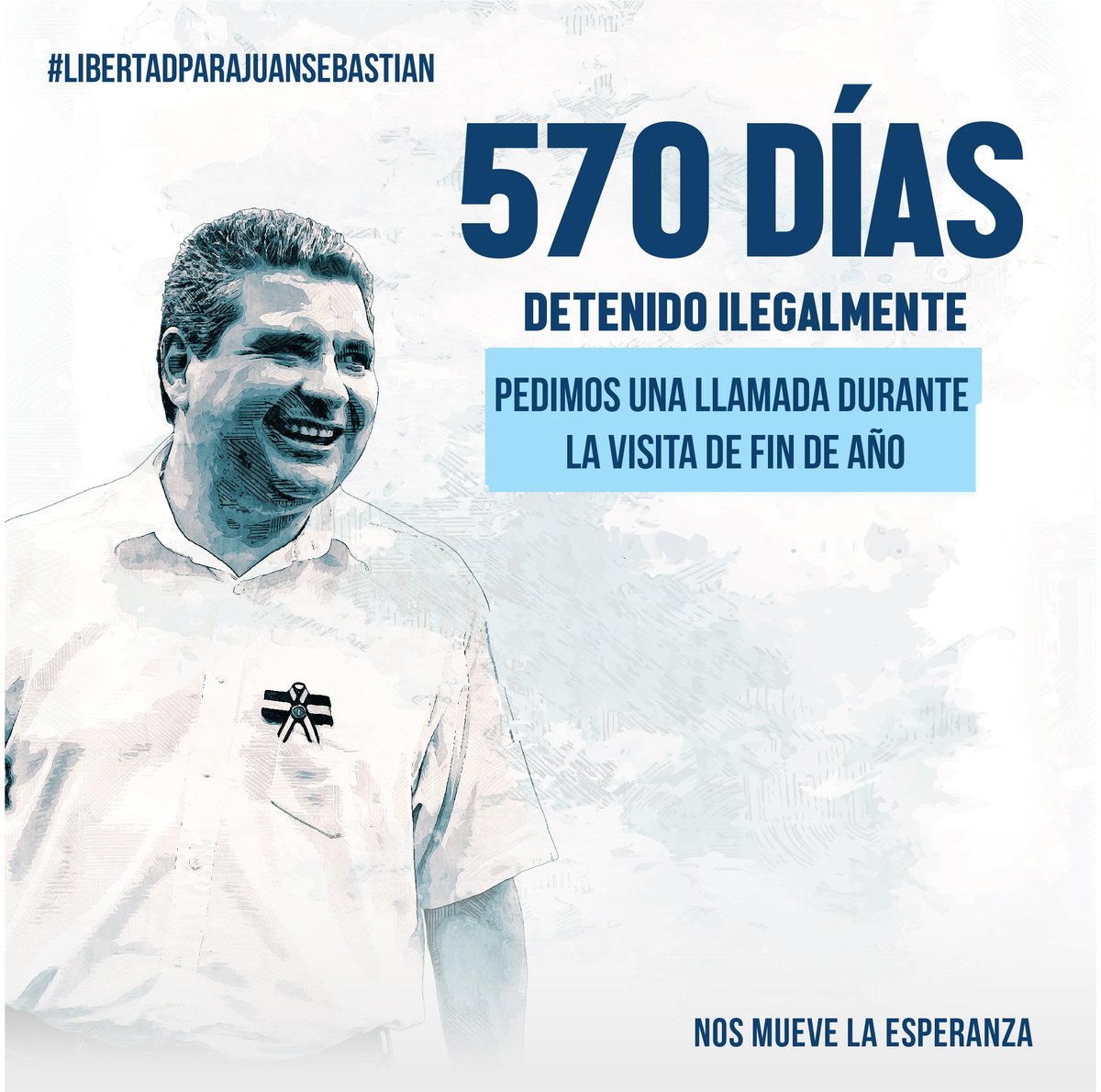 #Nicaragua En 18 meses encarcelado por razones políticas a <a href="/Jschamorrog/">Juan Sebastián Chamorro</a> no le han permitido recibir ni una sola llamada de su esposa <a href="/VickyCardenasL/">VickyCardenas</a> y de su hija. La comunicación con la familia es un derecho de privados de libertad #AltoALaTortura #LibertadParaLosPresosPoliticos
