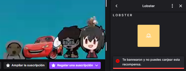 Zetta_05's tweet photo. Finalmente baneado de mi propio canal @CrazyCartoonStd lo logre! https://t.co/c0Q8MHZp1X
