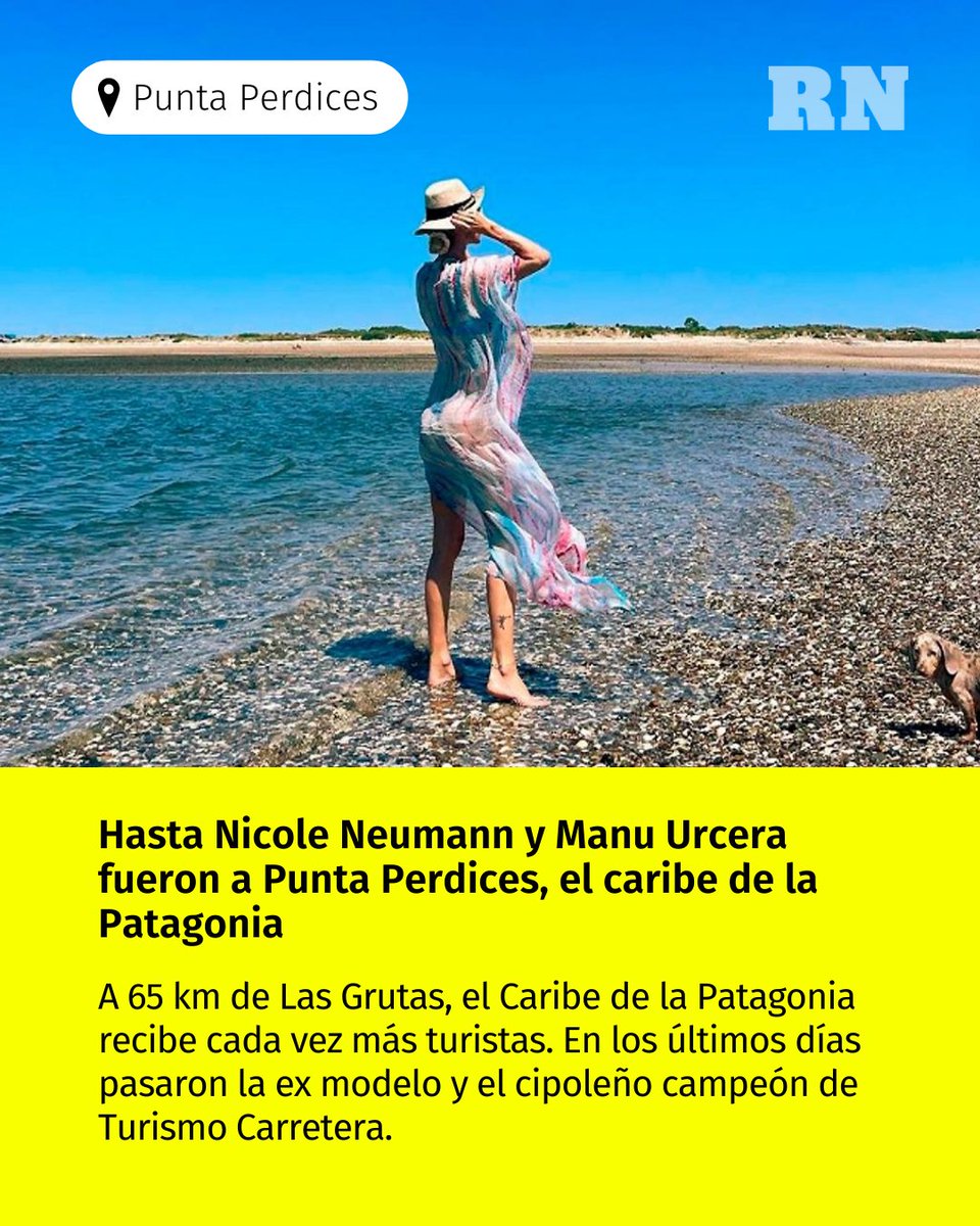 rionegrocomar's tweet photo. 🌊 #PuntaPerdices
📍 Punta Perdices recibe cada vez más visitantes. En los últimos días pasaron Nicole Neumann y Manu Urcera. ¿Qué tiene de especial el caribe de la Patagonia?
Enterate 👇 https://t.co/foNgJVFJ2Z https://t.co/e0AlR3mNEX