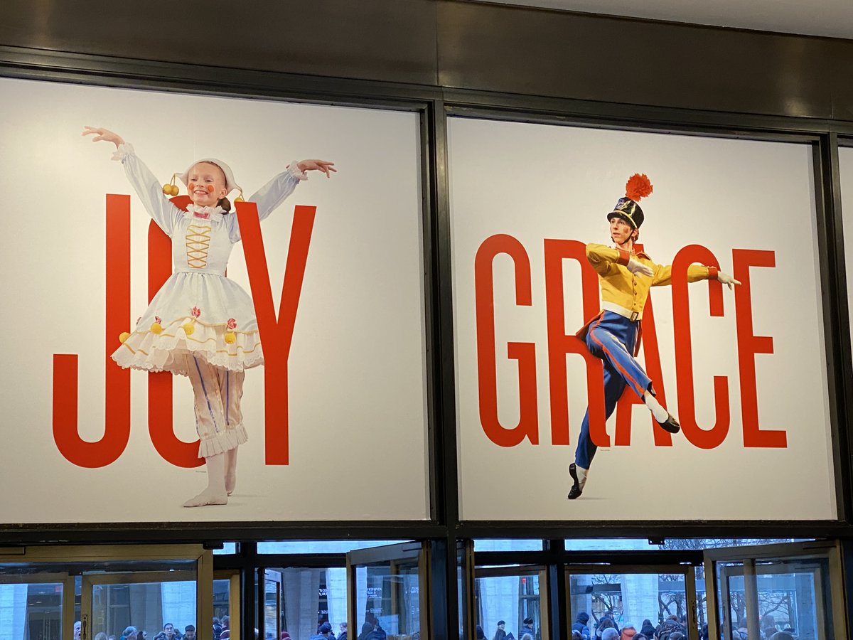 I took Julie to see the Nutcracker at Lincoln Center yesterday and she loved it! ❤ Saw this over the entrance to the NYC Ballet and just had to share it 🙂