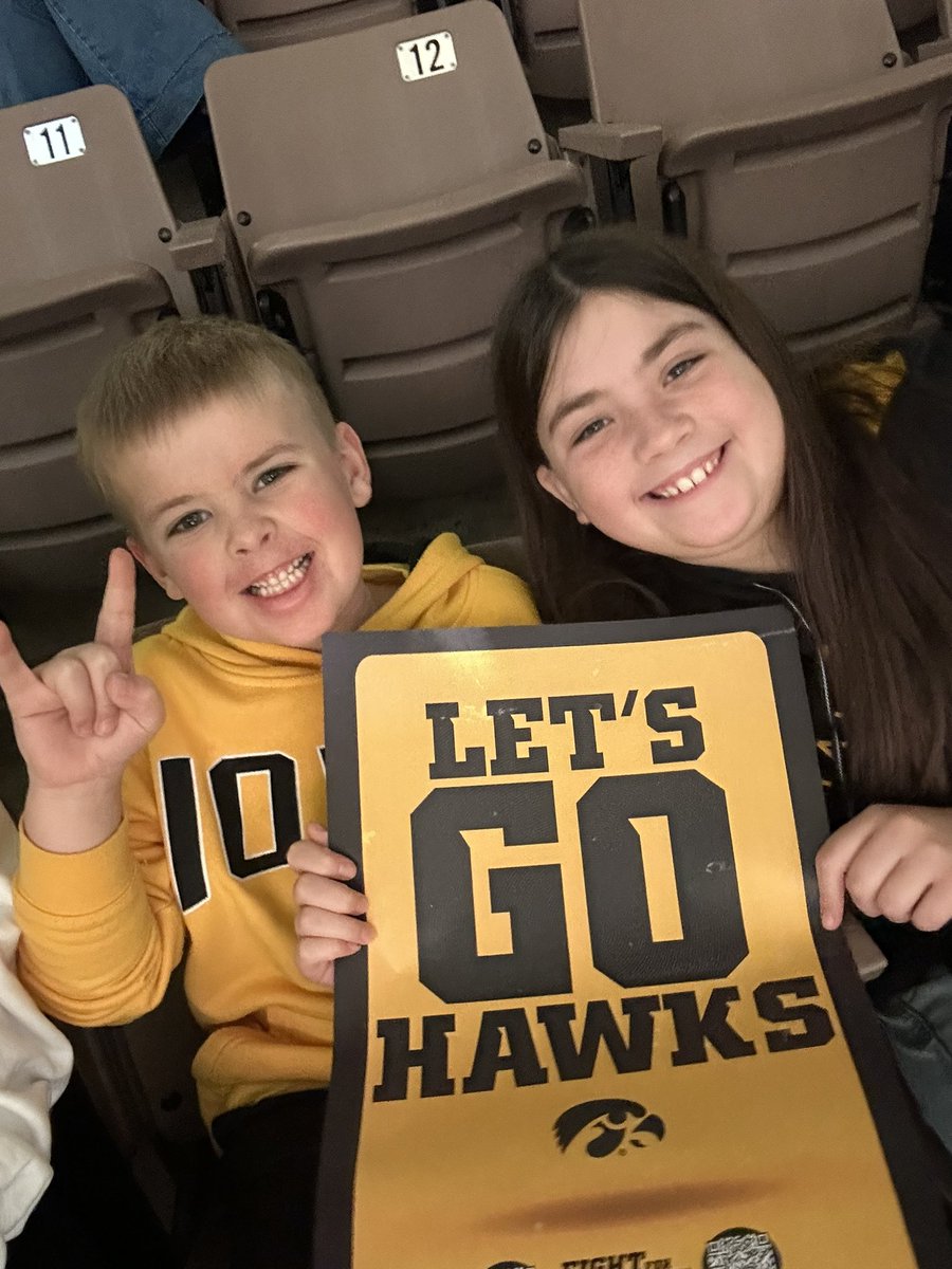 Whoo-hoo!  Go hawks! #fightforiowa