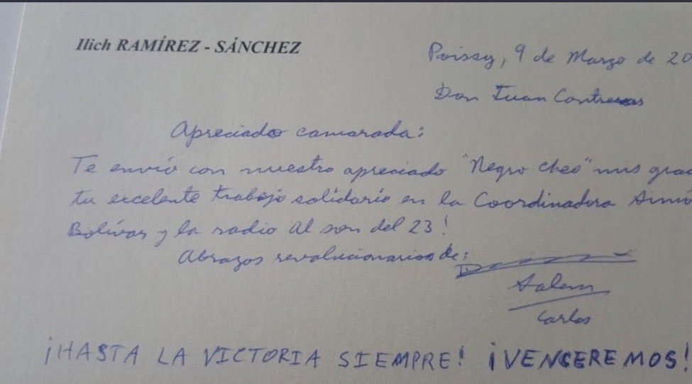 AlSondel23_'s tweet photo. 28 años ya del secuestro de Ilich Ramírez Sánchez exigimos la repatriación para su país de origen Venezuela, la lucha nos hará libres #Ilich @NicolasMaduro @4F_Mamba @dcabellor @ErikaOSanoja @AlifaDamian https://t.co/KDzDTFafFh
